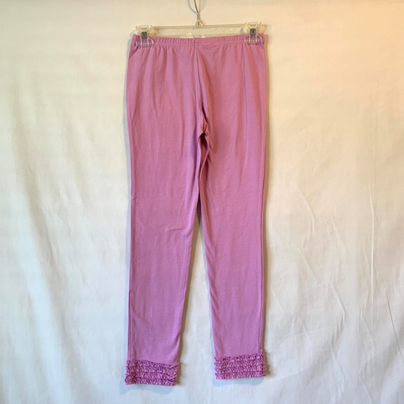 GAP Girls Lilac Ruffle Trim Leggings Size 12 - Picture 4 of 5
